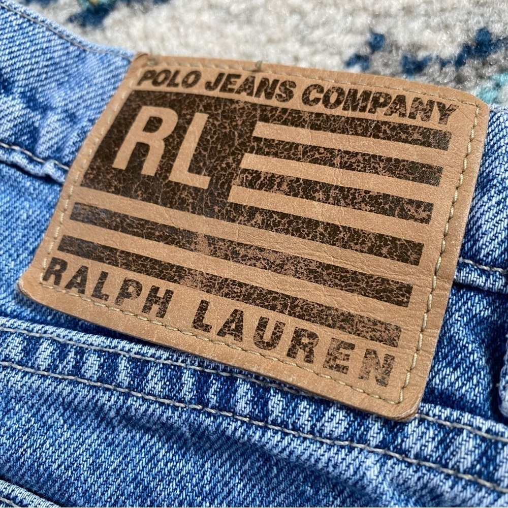 Vintage Polo Ralph Lauren High Waisted 100% Cotton Jeans Size 10 - Picture 7 of 7